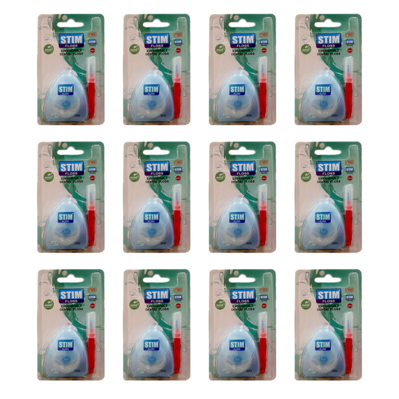 STIM Floss Mint Dental Floss – Expanding Interdental Floss