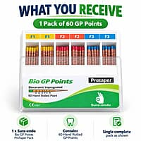 Sure Endo Universal Gutta Percha Points Length Marked – Pack of 60