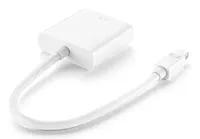 Mini (DP) DisplayPort (M) to VGA (F) Adapter Compatible with Computer, Desktop, Laptop, PC, Monitor, Projector, HDTV-White
