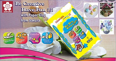 SAKURA PAPER CLAY, 100GMS SAKURA PAPER CLAY, 100GMS