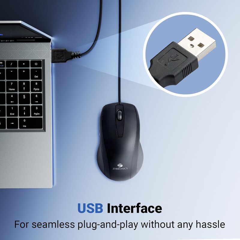 ZEBRONICS OPTICAL USB MOUSE (ALEX)