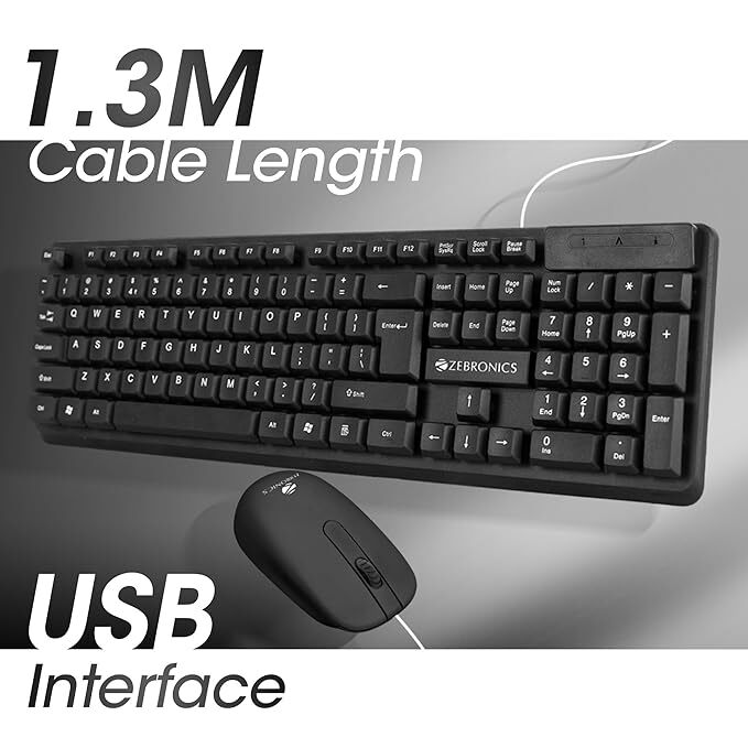 ZEBRONICS KB &MOUSE COMBO (JUDWA 541)
