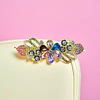 Elegant Floral Design Barrette
