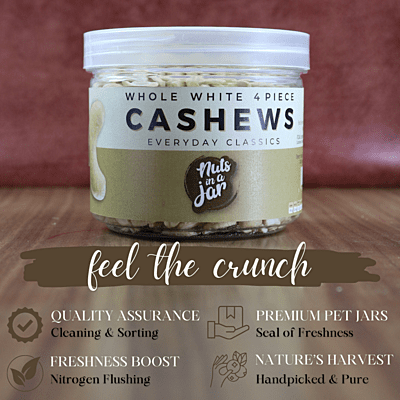 Nuts In a Jar Cashews 4 Piece Everyday Classics 250 Grams
