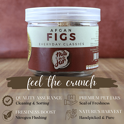 Nuts in a Jar Afgan Figs (Anjeer) Everyday Classics 250 Grams Nuts in a Jar Afgan Figs (Anjeer) Everyday Classics 250 Grams