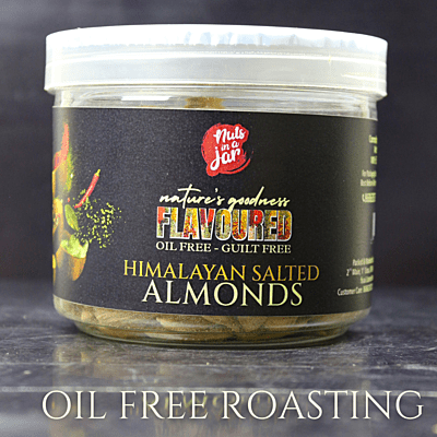 Oil Free Flavoured Himalayan Salted Almonds 250 Grams Oil Free Flavoured Himalayan Salted Almonds 250 Grams