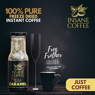 Insane Coffee Freeze Dried Just Coffee 50 Grams