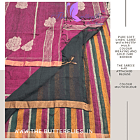 PURE  LINEN SAREE GSSSLIN22892