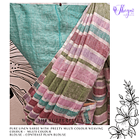 PURE LINEN SAREE YBRSLIN23604