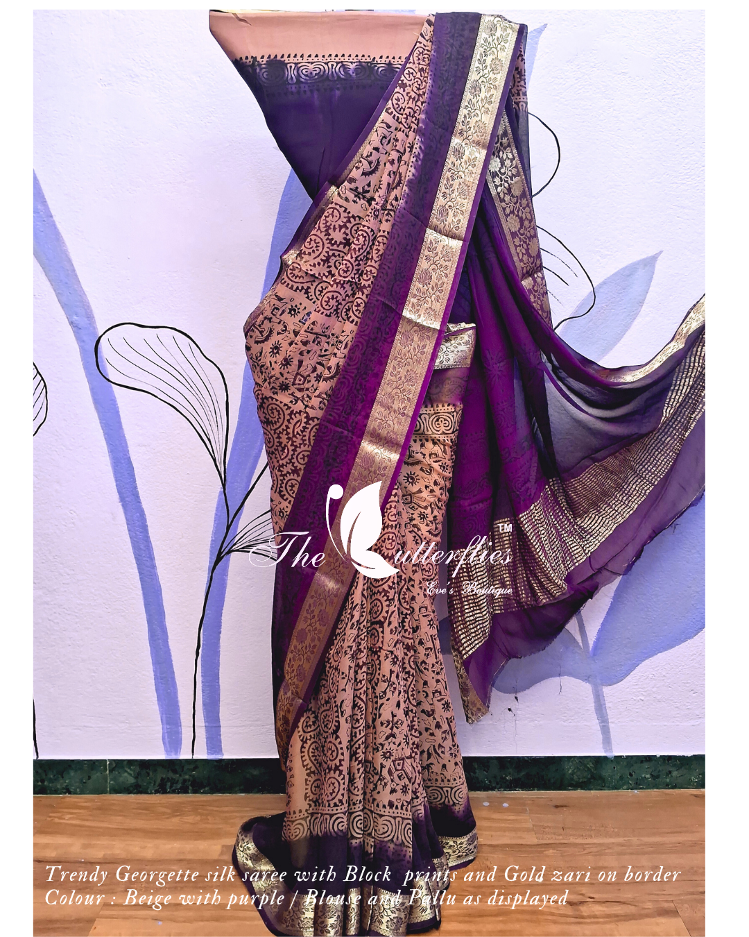 GEORGETTE SILK SAREE ORDSGRS24155