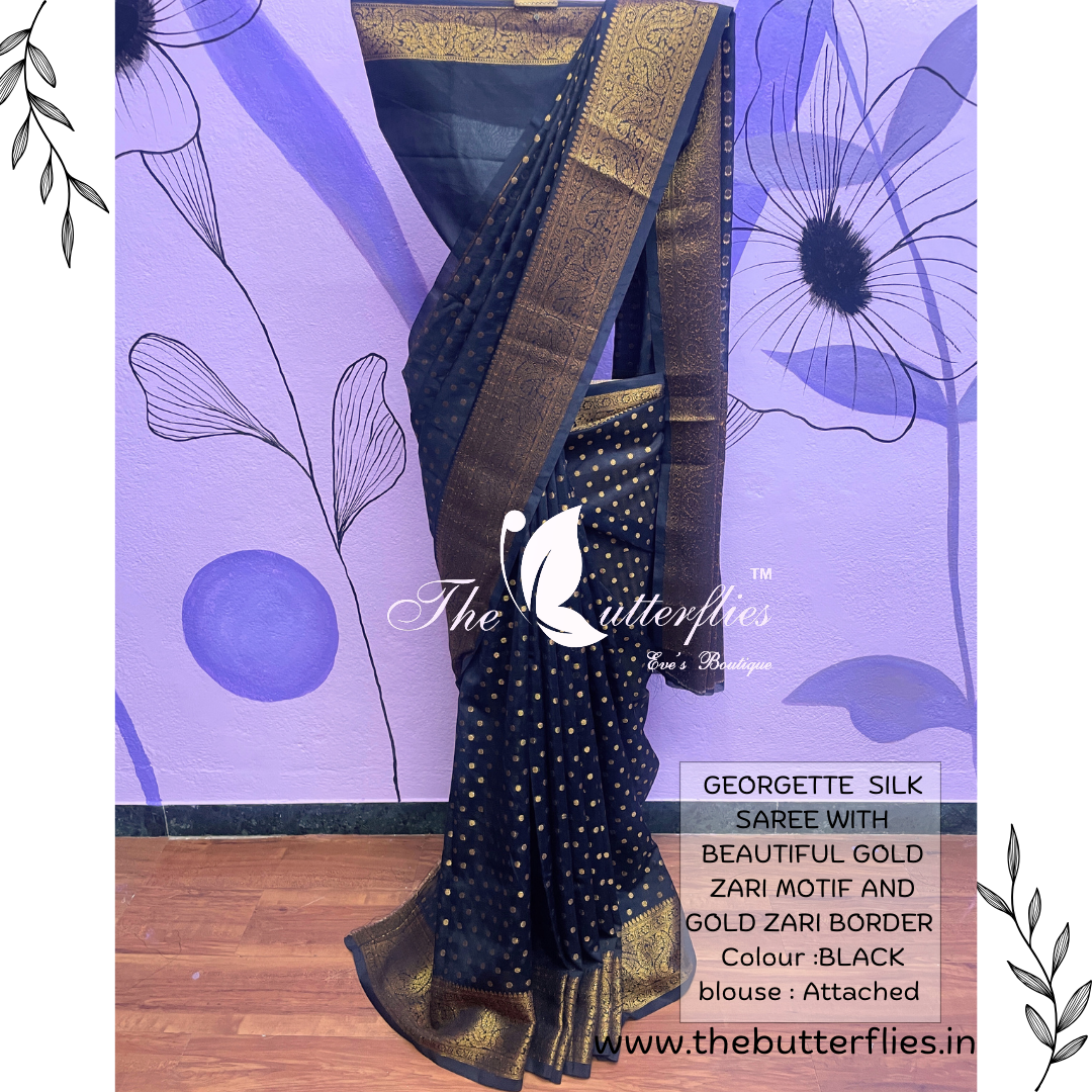 GEORGETTE  SILK SAREE USTSGRS23422