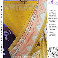 BANARASI CREPE GEORGETTE SILK SAREE  SFHSCRE24596