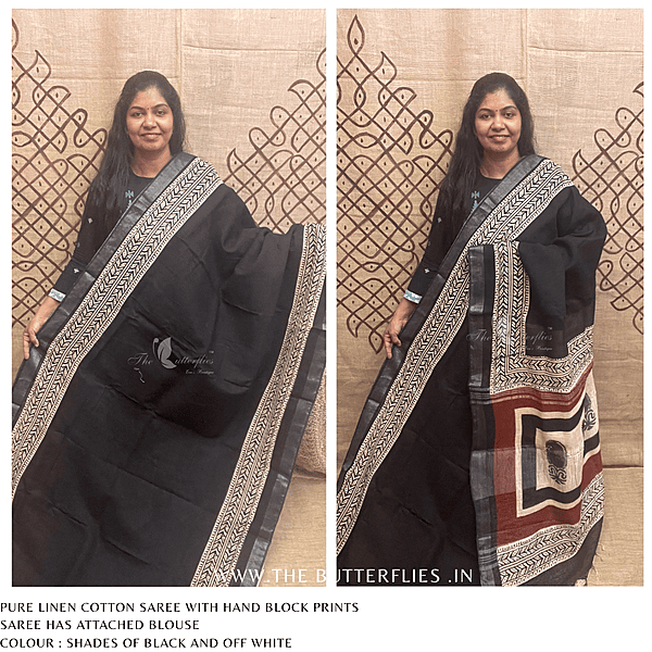 LINEN COTTON SAREE ssgSLIN24651