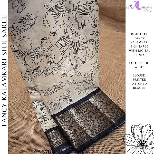 FANCY KALAMKARI SILK SAREE KSPSFSC24705 FANCY KALAMKARI SILK SAREE KSPSFSC24705