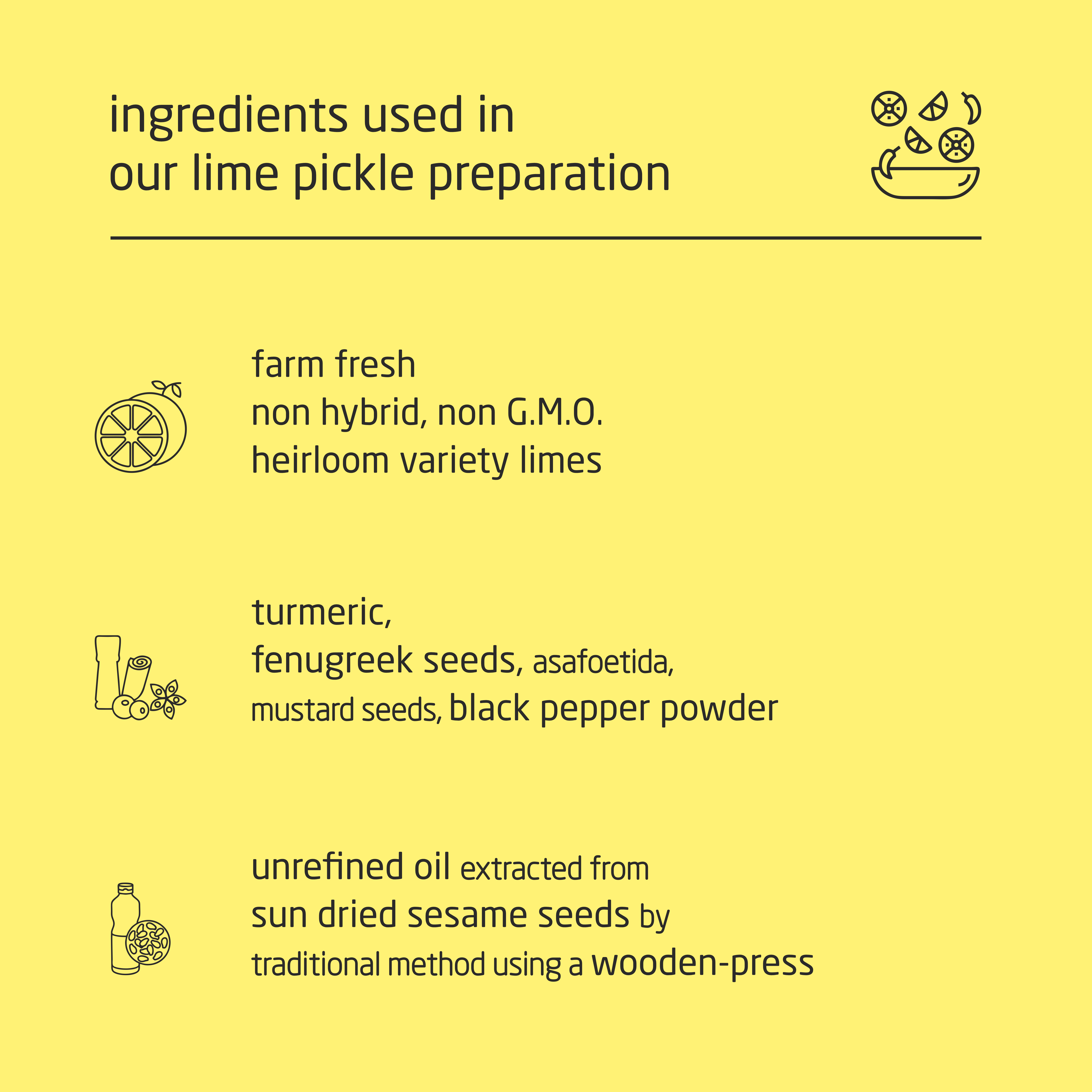 Premium Cold-Packed Pepper Lime Pickle – 185g