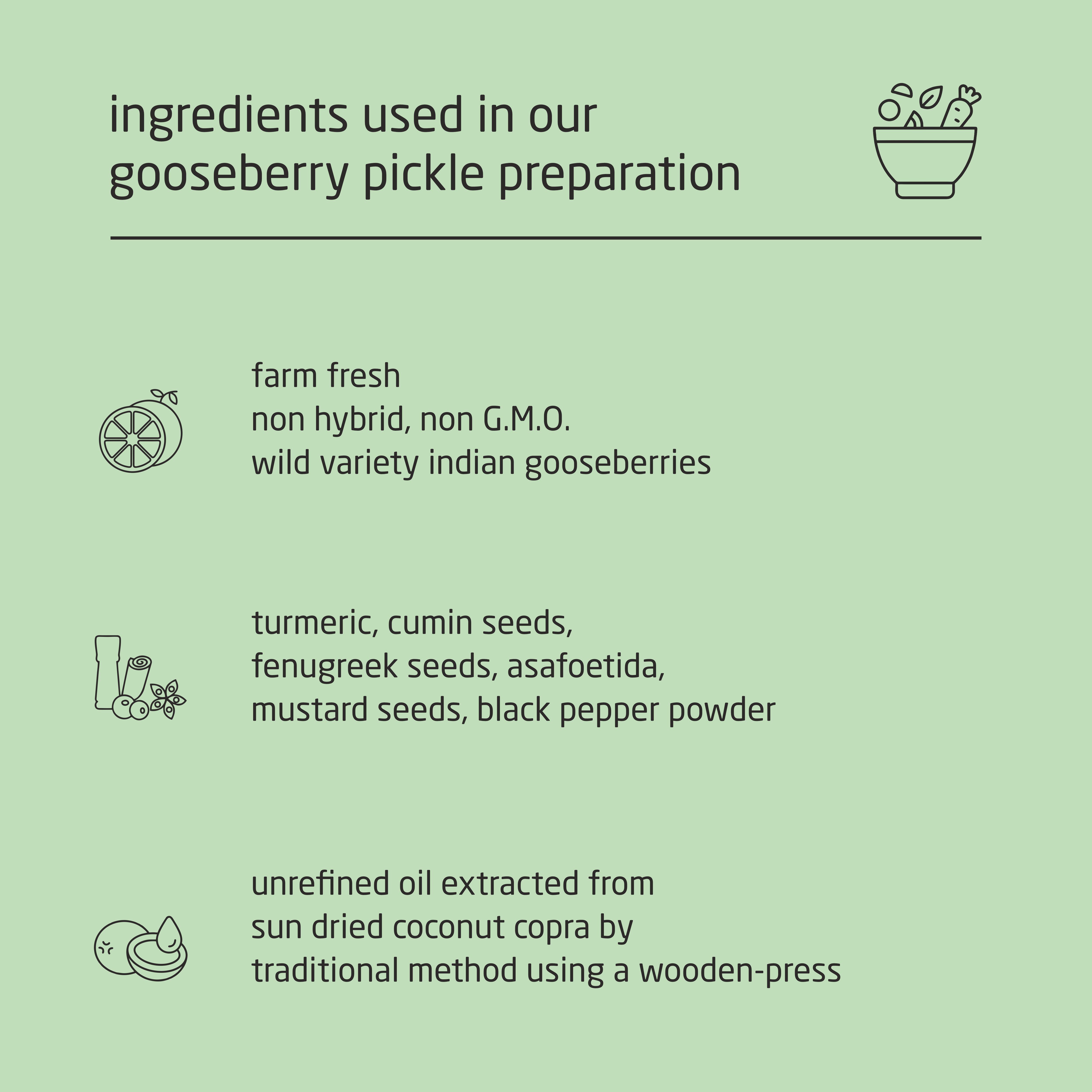 Premium Pepper Wild Indian Gooseberry Pickle - 200g