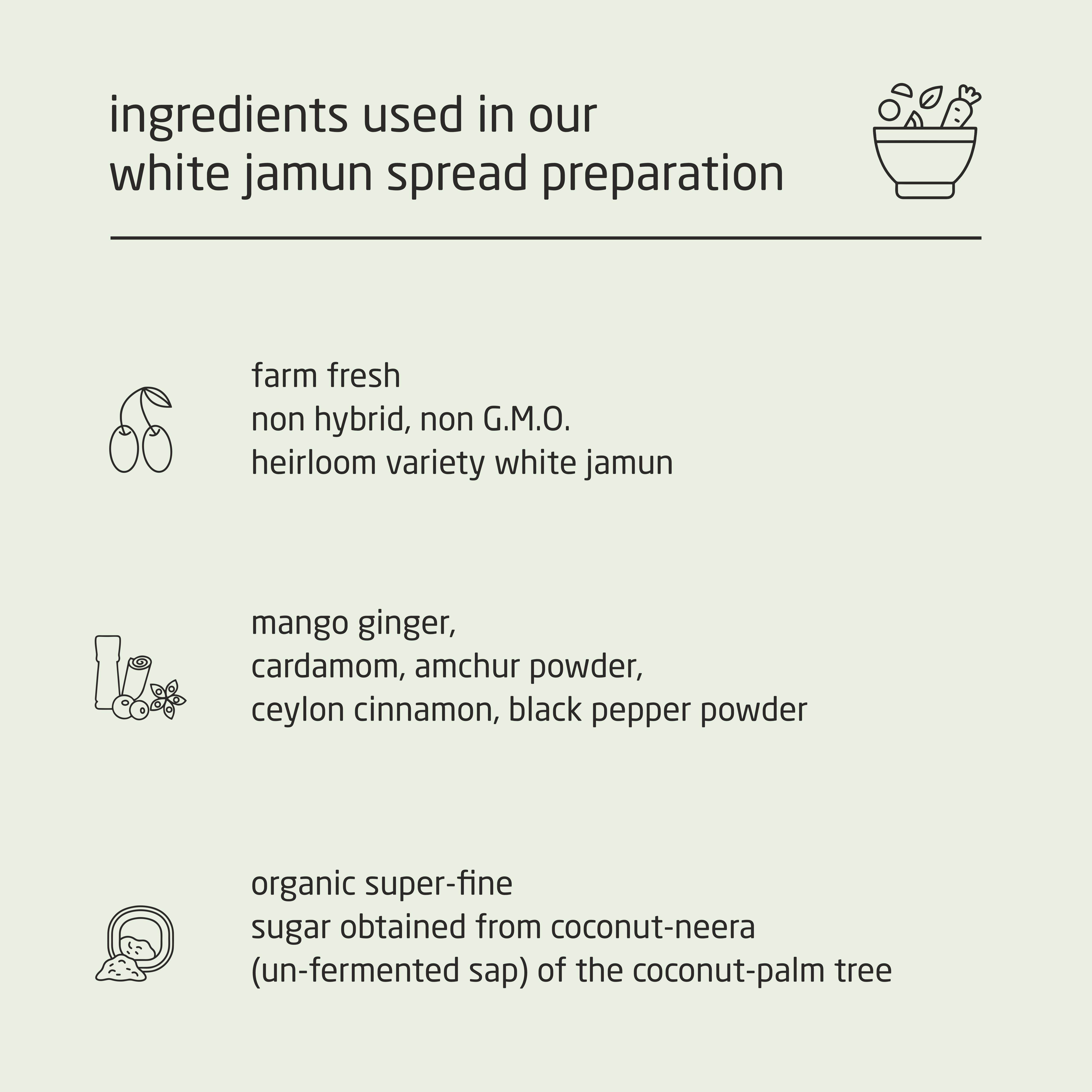Premium White Jamun Spread with Coconut Neera Sugar - 150g