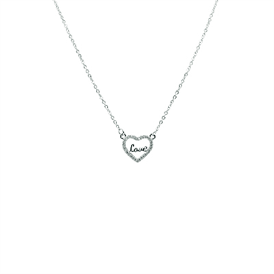 Single Layered Chain - Love Text 2