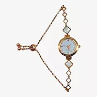Elegant Rose Gold Square Bracelet Watch for Women - Analog Quartz