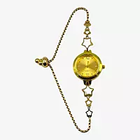 Elegant Gold Star Charm Bracelet Watch for Women - Quartz