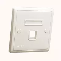 Digisol Channel SCS Face Plate, One Piece, Single Port, W/O Shutter