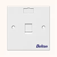Delton Shuttered Face Plates single Port (DLT-FPSMS)