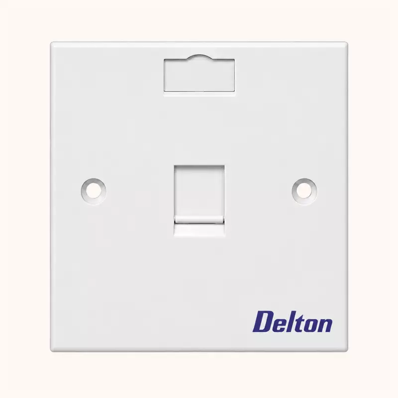 Delton Shuttered Face Plates single Port (DLT-FPSMS)