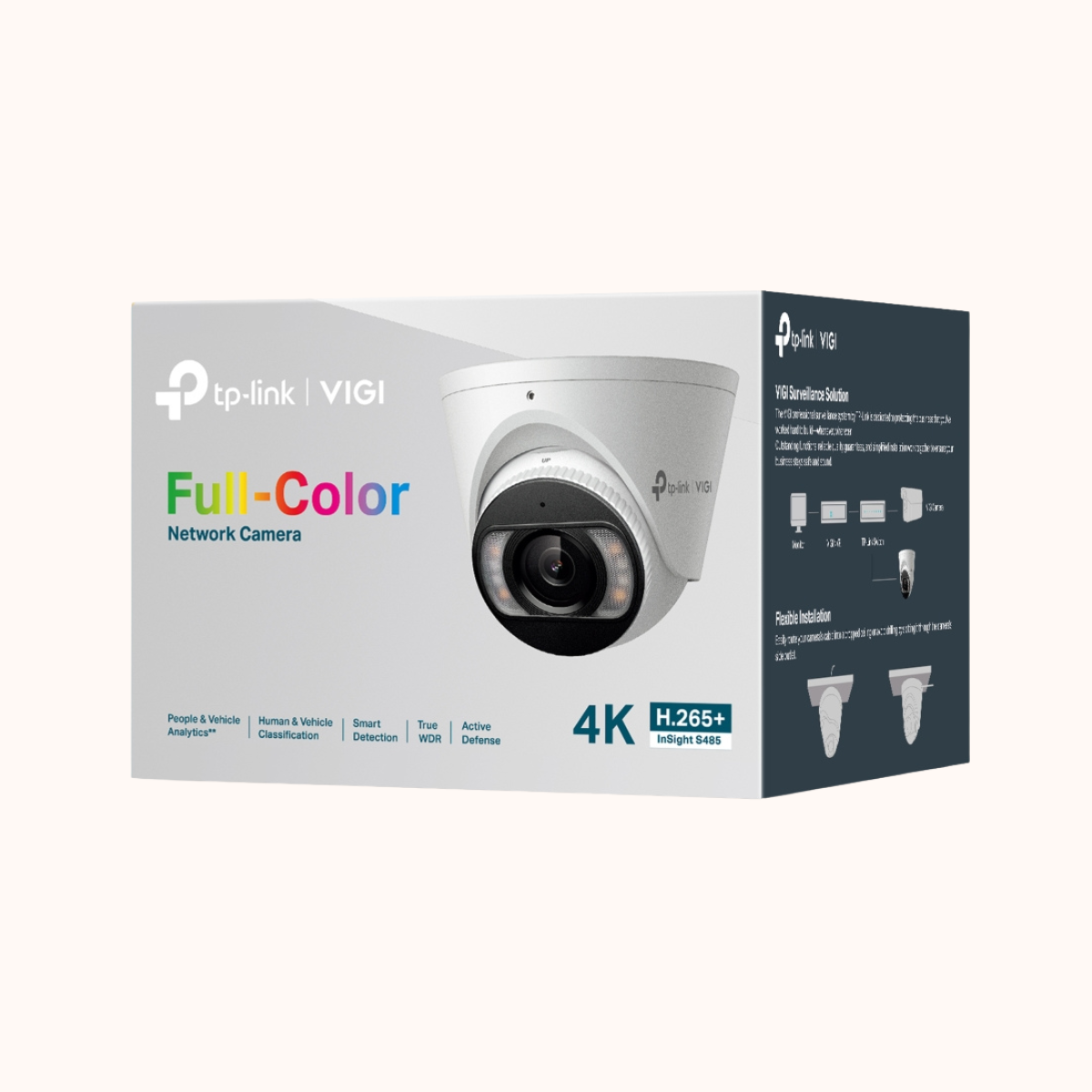 TP-Link VIGI 8MP Full-Color Turret Network Camera-InSight S485