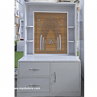 Om Mandir with Storage Space | Prime Wood Om Mandir with Storage Space | Prime Wood
