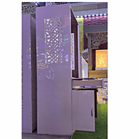 Shiv Parivar Mandir with Printed Acrylic and Storage Space - Sehrawat Brothers Shiv Parivar Mandir with Printed Acrylic and Storage Space - Sehrawat Brothers