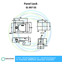Panel Lock - SL 007 SS, SL 007 MS, SL 004 SS, SL 004 MS
