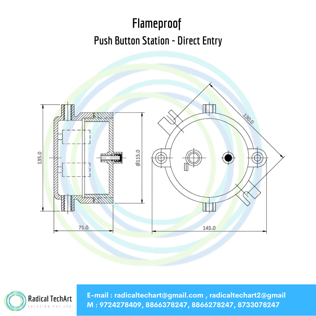 Flameproof Push Button Station - Direct Entry