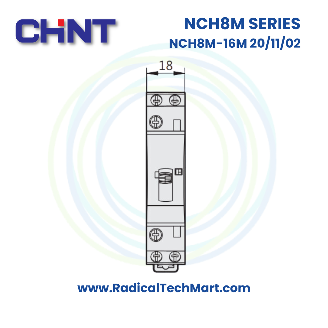 Chint NCH8-16M 20/11/02 Modular Manual AC Contactor for DIN Rail