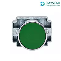 22.5mm Plastic Push Button Green