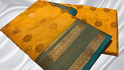 Retta Patta Diwali Pattu Saree - Mango