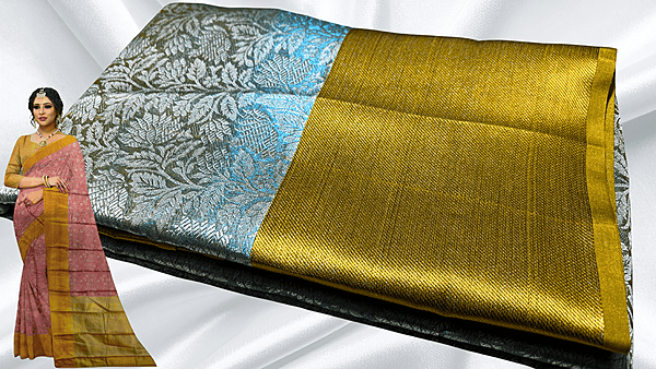 New Nice Nita Ambani Jari Saree - Turquoise