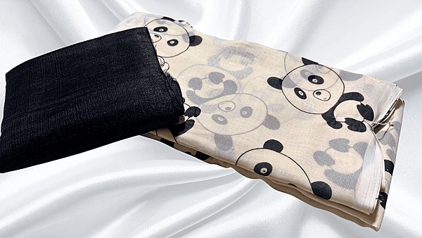 Soft Poonam Chiffon Saree - Black Panda