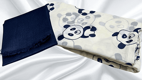 Soft Poonam Chiffon Saree - Navy Panda