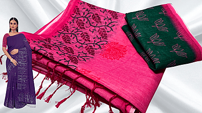 Cotton Queen Trending Saree - Pink