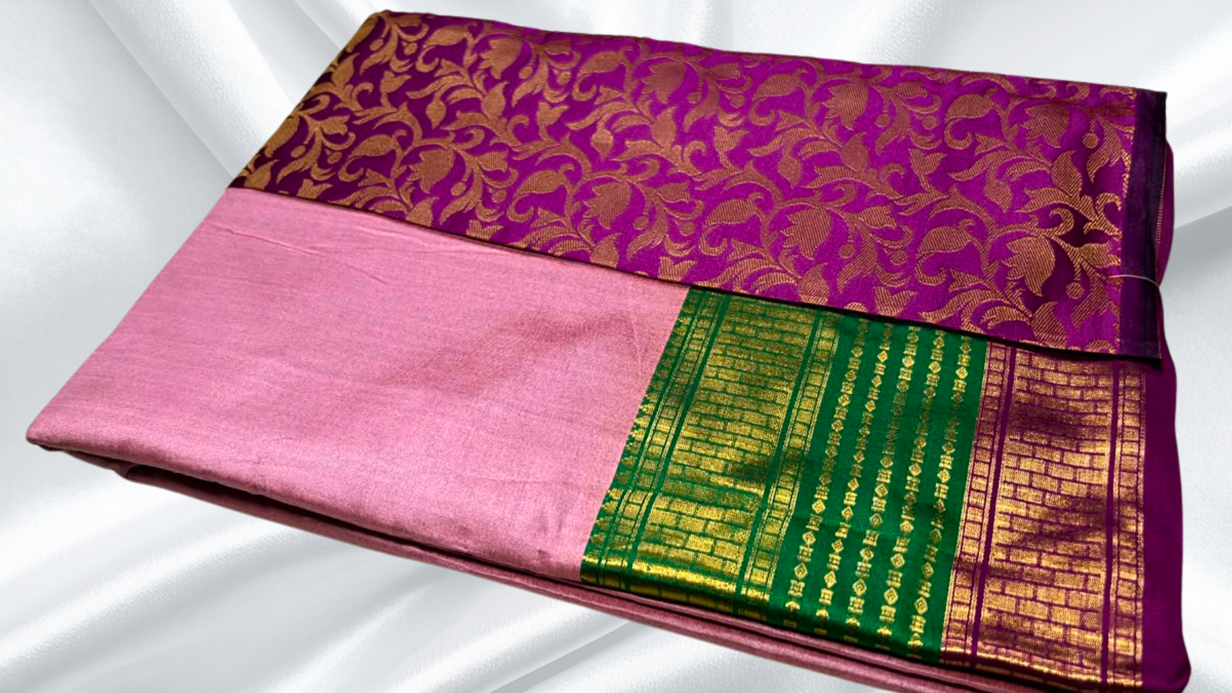 Fancy Look Stunning Saree - Onion Pink & Magenta