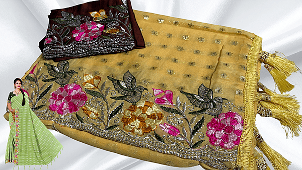 Namrata Fancy Designer Saree - Yellow