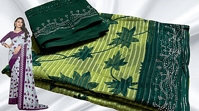 High Level Soft Sirkosi Work Saree - Rexona High Level Soft Sirkosi Work Saree - Rexona