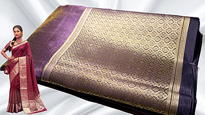 Good Look Fancy Silk Saree - Lavendar Good Look Fancy Silk Saree - Lavendar