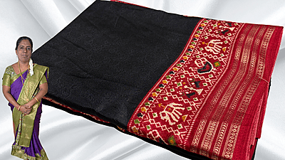 Rising Mysore Soft Silk Saree - Black Rising Mysore Soft Silk Saree - Black
