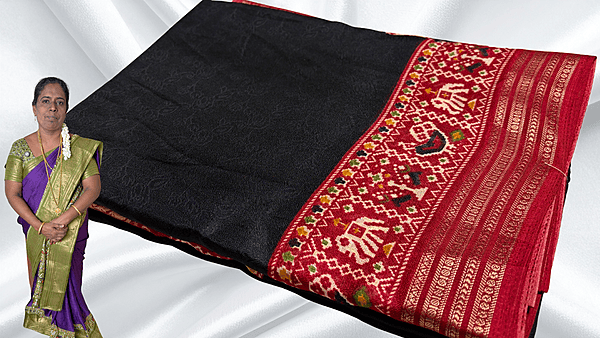 Rising Mysore Soft Silk Saree - Black
