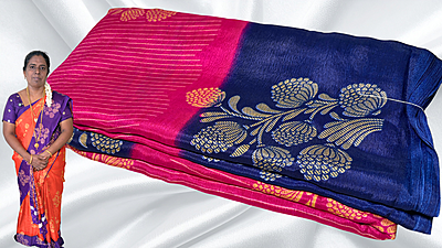 Fini Soft Turkey Line Silk Saree - Bubble Pink Fini Soft Turkey Line Silk Saree - Bubble Pink