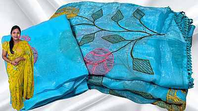 Mango Jal Soft Designer Fancy Saree - Turquoise Mango Jal Soft Designer Fancy Saree - Turquoise