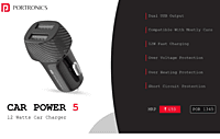 Car Charger Portronics