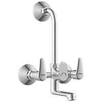 AL-1420 Wall Mixer 2 In 1 With Connecting Legs With Wall Flange