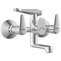 AL-1421 Wall Mixer 2 In 1 With Crutch, Connecting Legs With Wall Flange